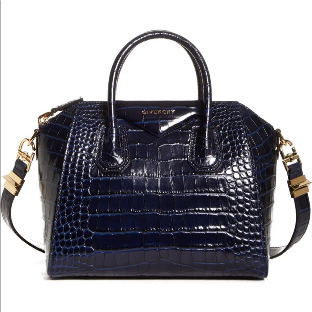 Givenchy Small Antigona Croc Embossed Purse - Picture 1 of 16